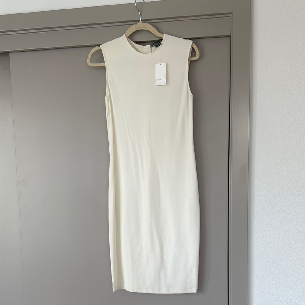 Vince Cream Sleeveless Dress